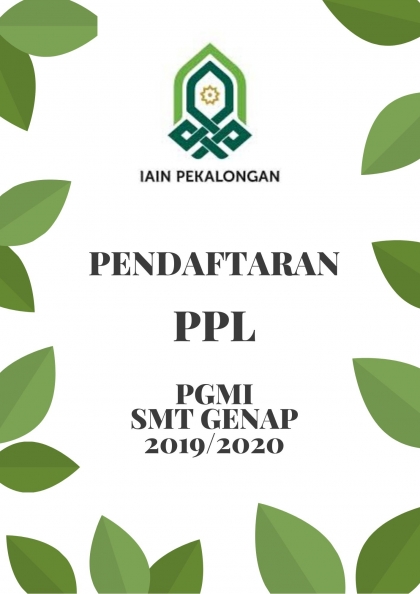 Pendaftaran PPL Jurusan PGMI Semester Genap 2019/2020